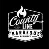County Line Barbeque and Supply official white logo on black